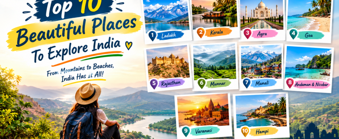 Top 10 Beautiful Places To Explore India