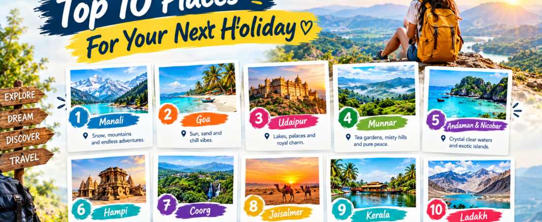 Top 10 Places For Your Next Holiday