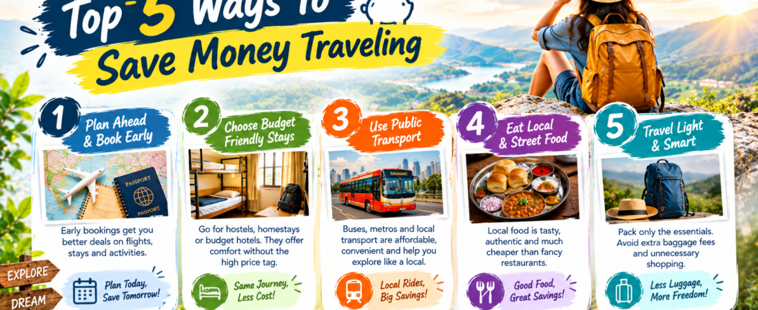 Top 5 Ways To Save Money Traveling